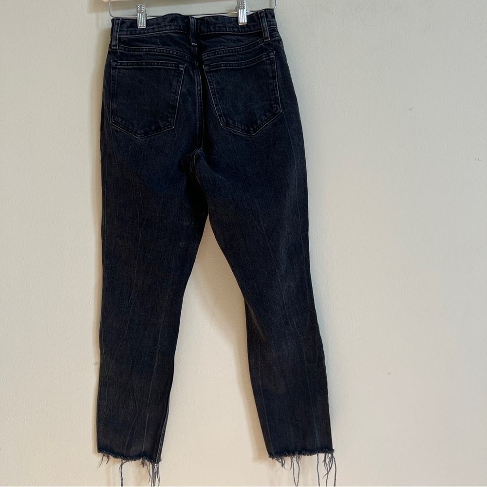 Abercrombie & Fitch Black High Rise Mom Jeans 27/4R - Picture 8 of 8